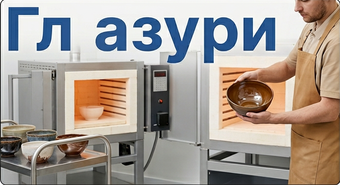 Процесс нанесения глазури на керамическое изделие методом погружения
